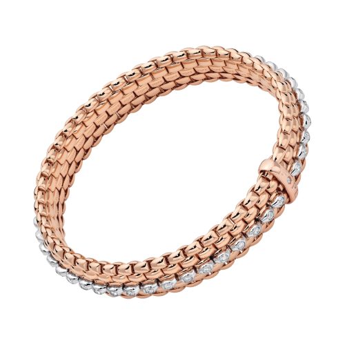 armband-Panorama-Flex'it,-roségoud-bezet-met-briljant-0.89-ct