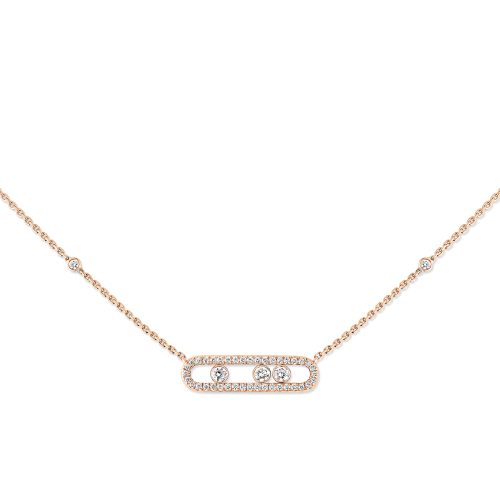 collier-Baby-Move-pavé,-roségoud-bezet-met-briljant-0.66-ct