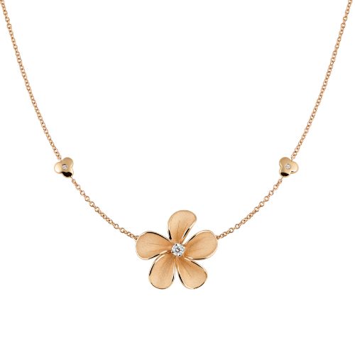 collier-Cherry-Bloom-Series,-18-karaat--Orange-Apricot-Gold,-0.09-ct