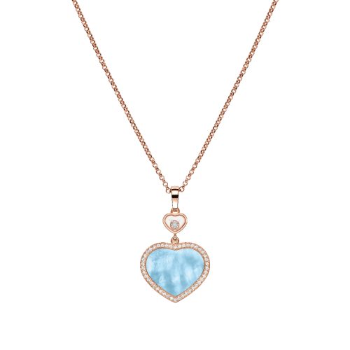 collier-Happy-Hearts,-witgoud--met-44-diamanten-0.19-ct.,--1-bewegende-diamant-0.05-ct.--en-blauwe-parelmoeren-inleg