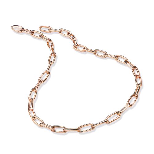 collier-Laguna,-roségoud--met-7-mm-schakels,-50,5cm