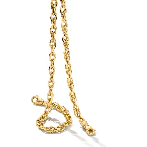 collier,-geelgoud,-45-cm
