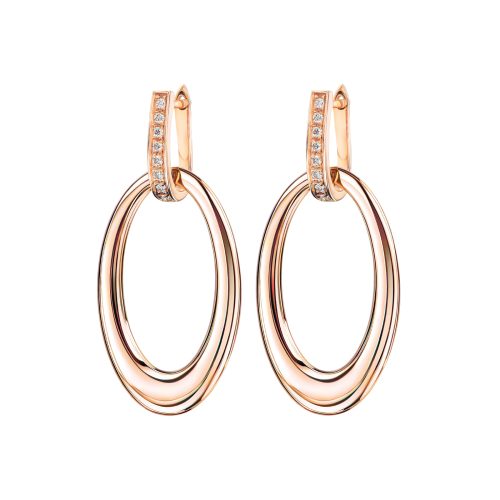 oorsieraden-Ellipse,-roségoud-met--diamanten-0.20-ct