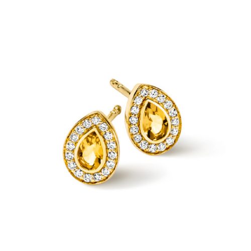 oorsieraden,-geelgoud-bezet-met-citrien-en-briljant-0.15-ct