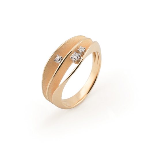 ring-Dune-Chic-Series,-18-karaat--Pink-Champagne-Gold,-0.12-ct