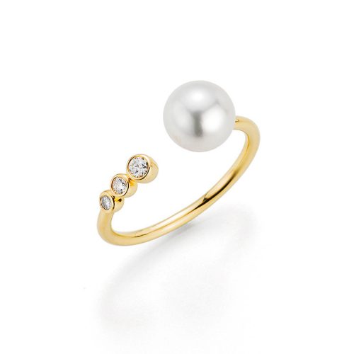 ring-Nexxt,-geelgoud-met-Akoya-parels-en--3-diamanten-0.15-ct
